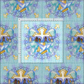 Tissu Ailes de prière chrétienne (Carreau)