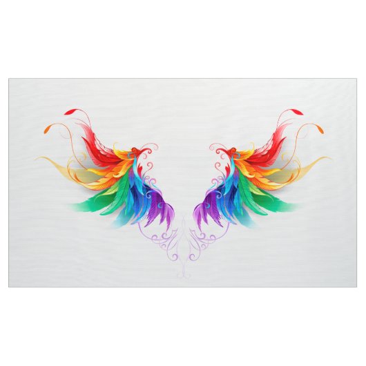 Tissu Ailes fluffy arc-en-ciel (Yard)