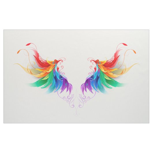 Tissu Ailes fluffy arc-en-ciel (Yard)