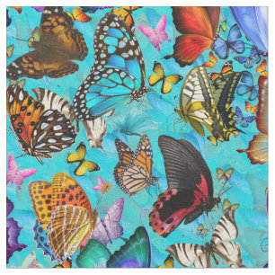 Tissu Ailes papillon Abstraites
