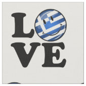 Tissu Aimer la Grèce| Drapeau souriant (Fermer)