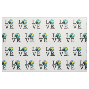 Tissu Aimez la fierté d'île des Bahamas