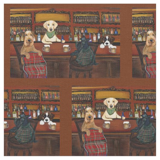 Tissu Airedale & Amis (Fermer)