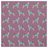 Tissu Airedale dans les gommages violets foncés (Échantillon)