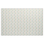 Tissu Airy White Flowers Greenery Pattern Blossom Floral (Yard)