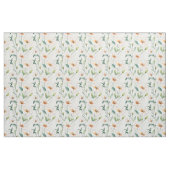 Tissu Airy White Flowers Greenery Pattern Blossom Floral (Fat Quarter)