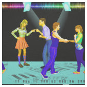 Tissu Ajouter de danse d'oscillation aux projecteurs 9" (Échantillon)