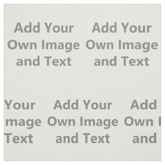 Tissu Ajouter Votre Propre Image Et Votre Propre Texte (Échantillon)