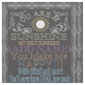 Tissu Ajoutez un nom au tableau de soleil (fermé)