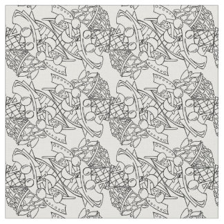 Tissu Ajoutez votre couleur me colorent la ligne BW1