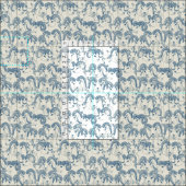 Tissu Alaskan Dall mouton classique perle bleue (Carreau)