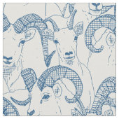 Tissu Alaskan Dall mouton classique perle bleue (Fermer)