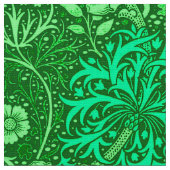 Tissu Algue de Nouveau d'art florale, vert vert (Fermer)
