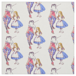 Tissu Alice au pays des merveilles et la conception de