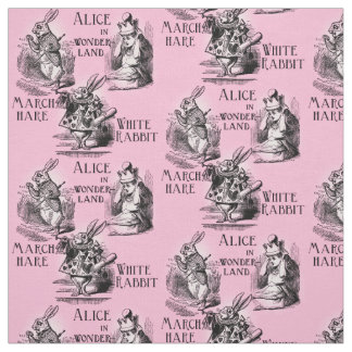 Tissu Alice en textile de rose du pays des merveilles