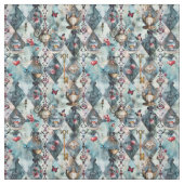 Tissu Alice in Wonderland Pattern Fabric (Échantillon)