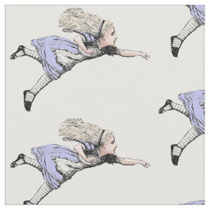 Tissu Alice volante au pays des merveilles