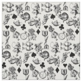 Tissu Alice White Rabbit Wonderland Classic (Échantillon)