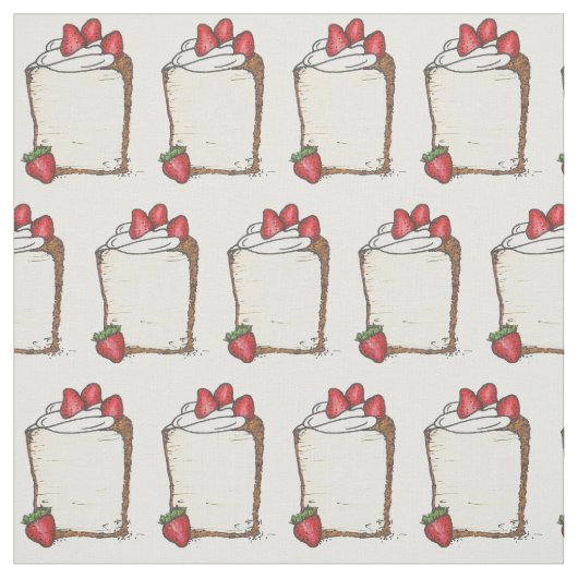 Tissu Aliments doux Angel Aliments Angelfood Fraises de (Échantillon)