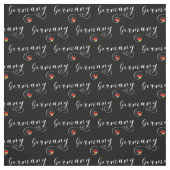 Tissu Allemagne Drapeau Coeur, Deutschland (Échantillon)