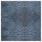 Tissu Alligator bleu Faux cuir (Échantillon)
