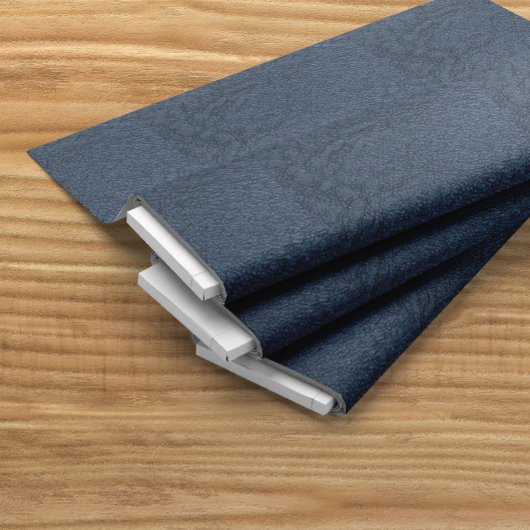 Tissu Alligator bleu Faux cuir