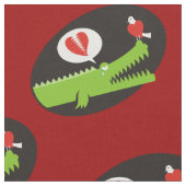 Tissu Alligator en amour (Fermer)