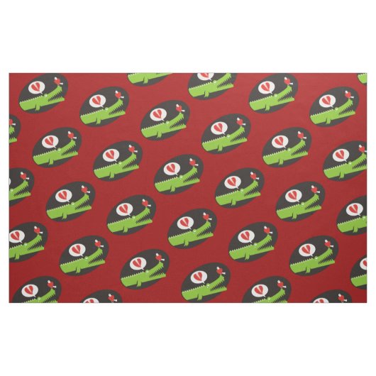 Tissu Alligator en amour (Fat Quarter)