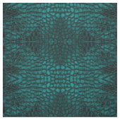 Tissu Alligator Turquoise Faux Cuir (Échantillon)
