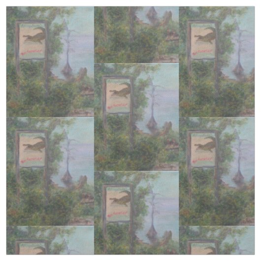 TISSU ALLIGATORS ! FAITES ATTENTION ! (Échantillon)