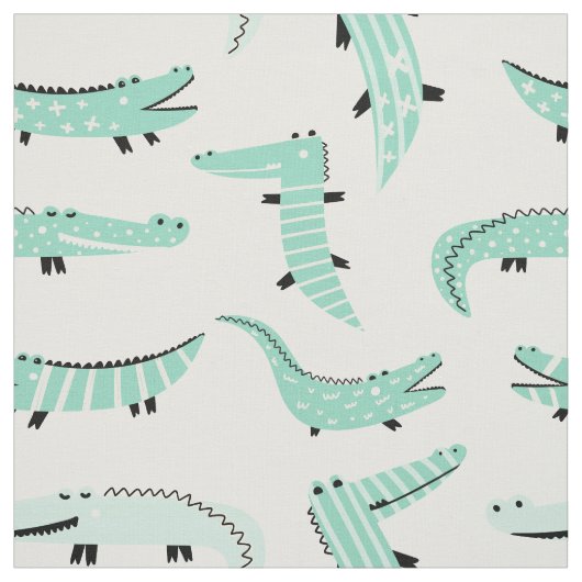 Tissu Alligators Tout Autour (Échantillon)