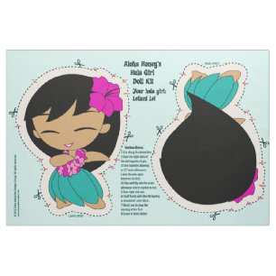 Tissu Aloha Honeys Hula Girl Doll Kit et Motif