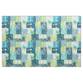 Tissu Aloha Patchwork Hawaiian Tropical Prints - Turquoi (Yard)