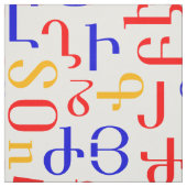 Tissu alphabet arménien (Échantillon)