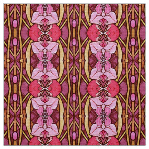 Tissu Alphonse Mucha Améthyst Floral Vintage