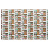 tissu amant beigne de café (Fat Quarter)