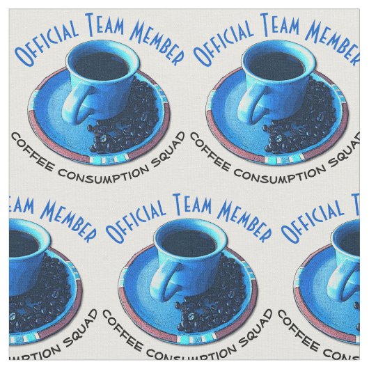 Tissu Amateurs de café Beans Cup Team Design (Fermer)