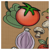 Tissu Amateurs de fruits et légumes (Fermer)