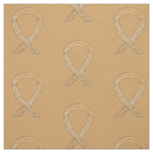 Tissu Amber Awareness Ruban Art Appendice Cancer Fabric