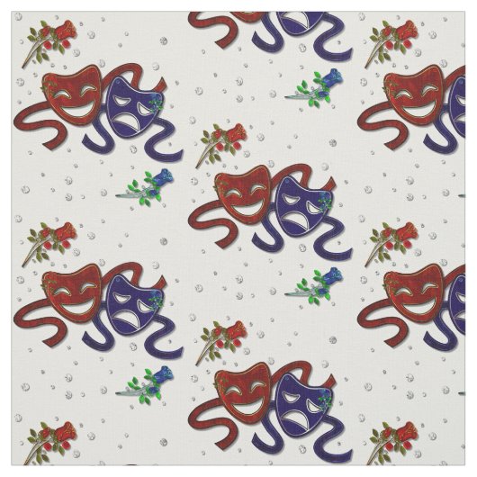 Tissu American Drama Comedy & Tragédie (Échantillon)