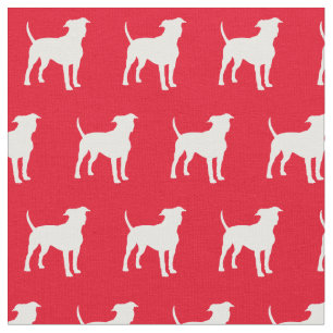 Tissu American Staffordshire Chien Silhouette Amstaff Ro