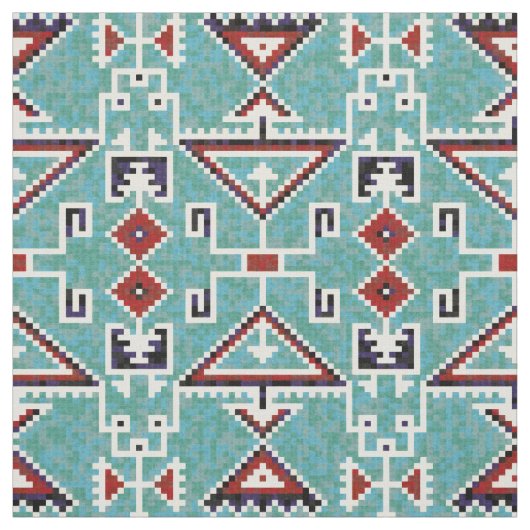 Tissu Amérindiens Navajo Motif (Échantillon)