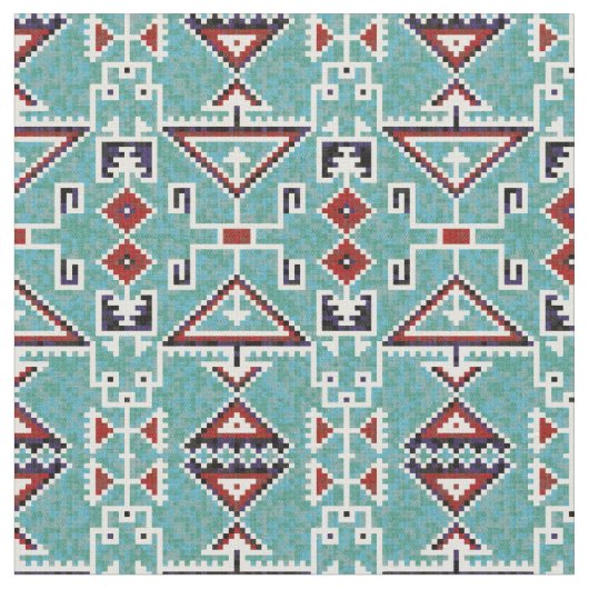 Tissu Amérindiens Navajo Motif (Fermer)