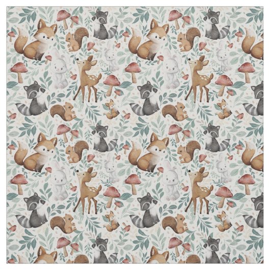 Tissu Amis de la forêt de Whimsical (Échantillon)