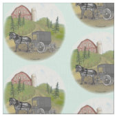 Tissu Amish Buggy de retour (Fermer)