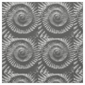 Tissu Ammonite noire et blanche (Échantillon)