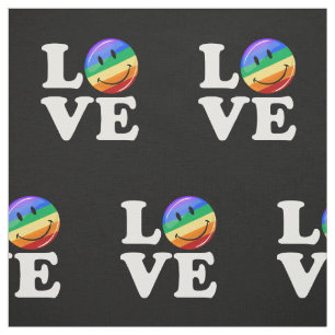 Tissu Amour avec un drapeau heureux LGBT gai