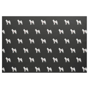 Tissu Amour d'Akita