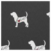 Tissu Amour de beagle (fermé)