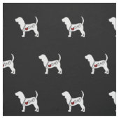 Tissu Amour de beagle (Échantillon)